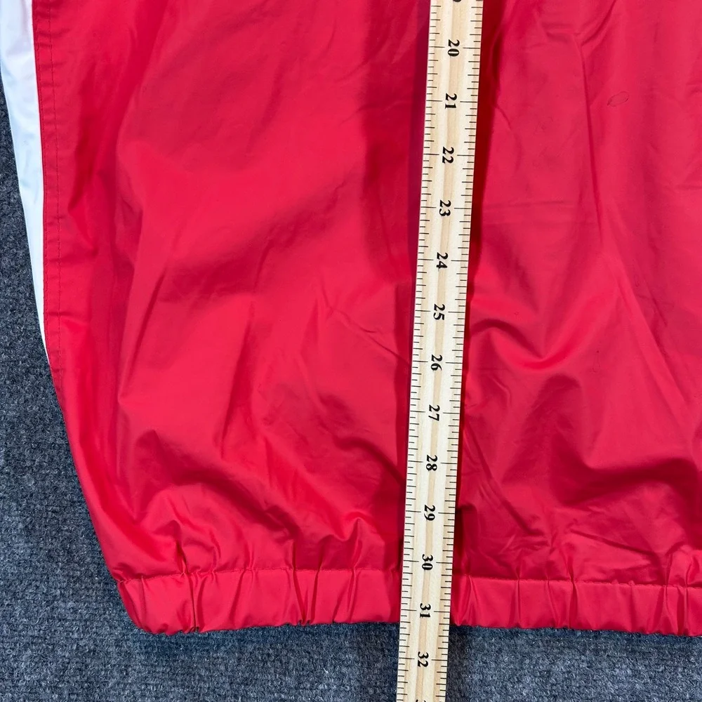 Wisconsin Badgers Windbreaker Jacket Mens‎ XXL Red White Full Zip NCAA College